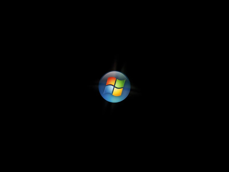 Le logo de Windows pendant le démarrage