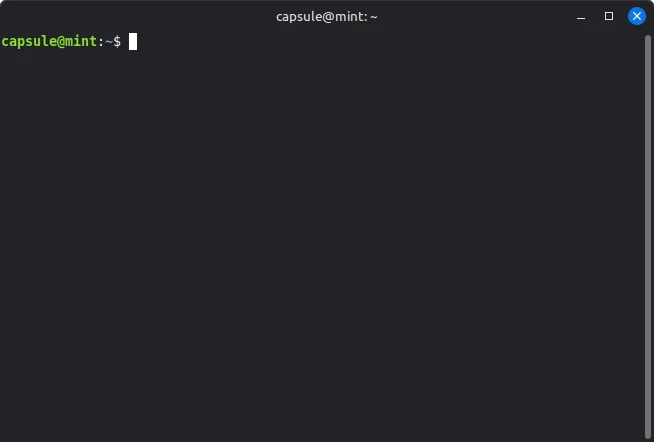 Linux Mint (Cinnamon) sur la machine de référence : Le terminal, pour taper des commandes